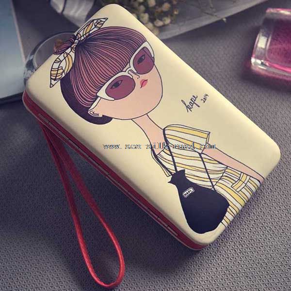 students cartoon printing cute wallet