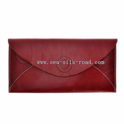 pochette portefeuille en cuir