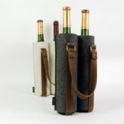 Doble bolsas de refrigerador de vino botella images