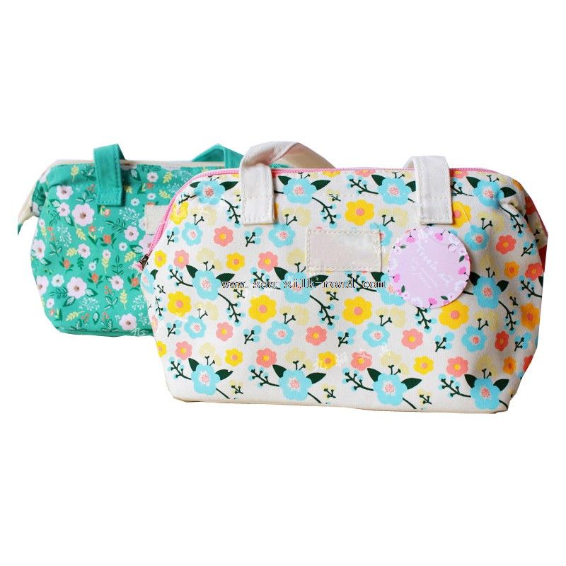 Printed Cotton Cooler Bag