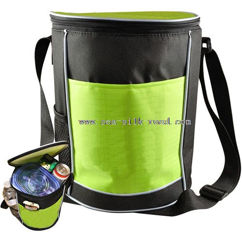 Round tall water bottle cooler bag
