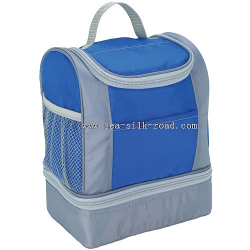 two layer zipper lunch bag