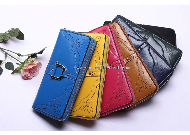 dompet kulit vintage ritsleting