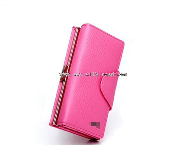 Women Zipper Pu Leather Wallet