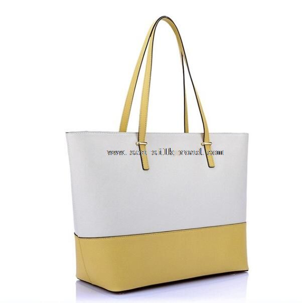 ekte skinn tote bag