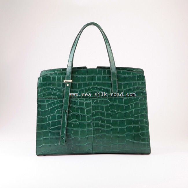 leather tote handbag