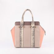 Snake Skin Handles PU Material Fashion Handbag images