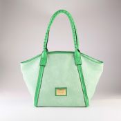 borsa della signora colore lavato stile vintage verde images