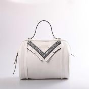 White Basic Color Ladies Handbags images