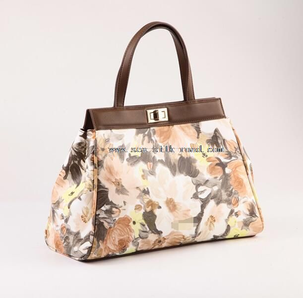 print pu ladies bags