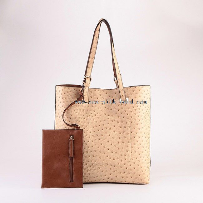 Tote Bag con pochette staccabile