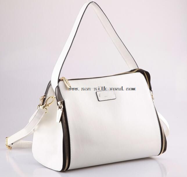 white shoulder bag