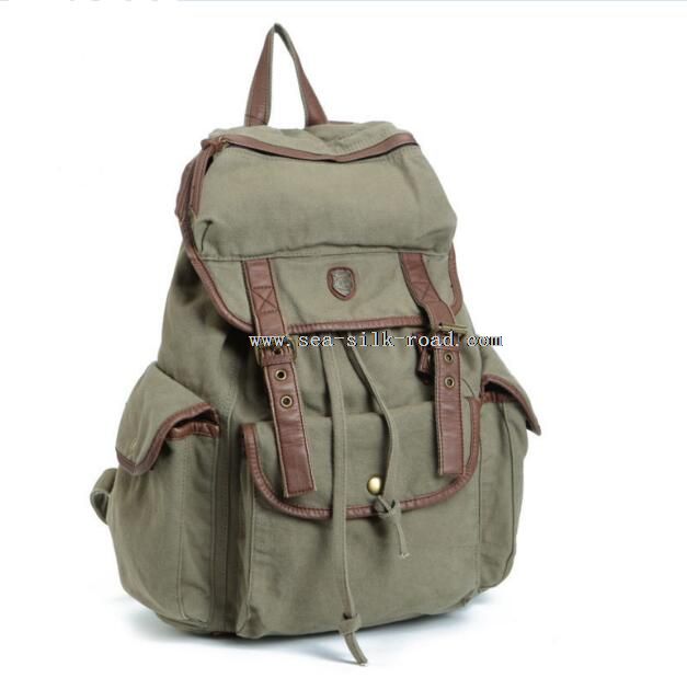 canvas school backpack