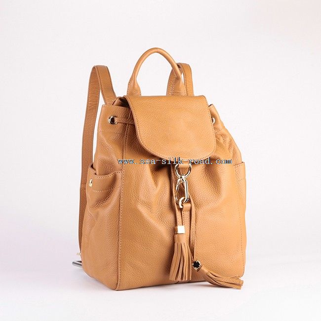 drawstring leather pu backpack