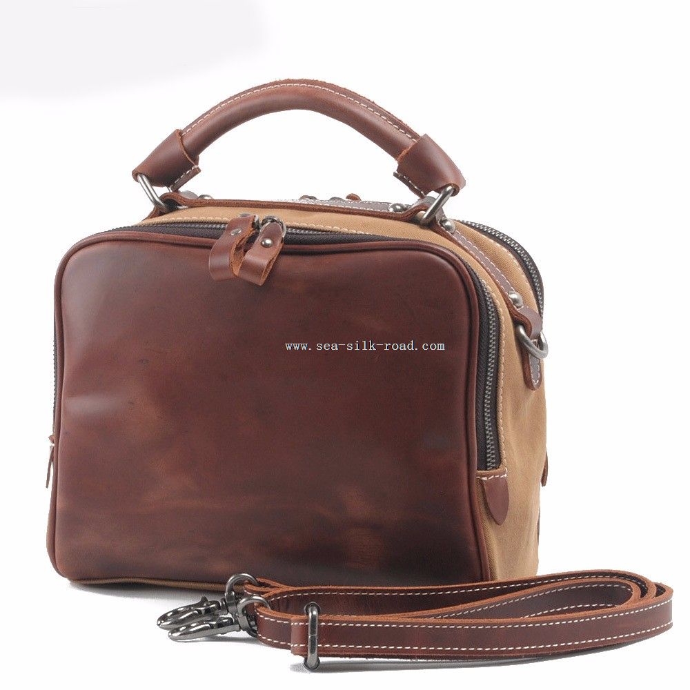 genuine leather messenger bag