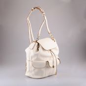 Drawstring Leather Backpack images