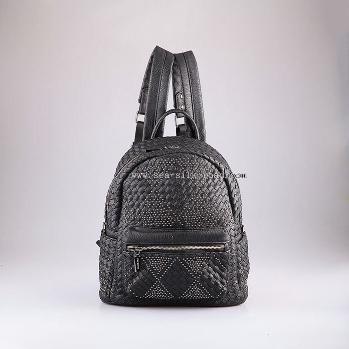 PU unisex studs designer backpack