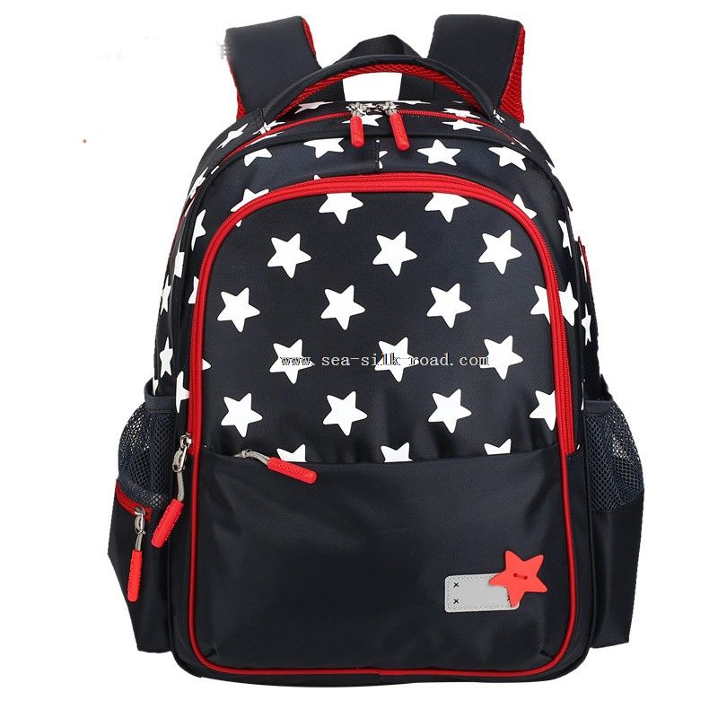 100% nylon waterproof kids school bag print backpack