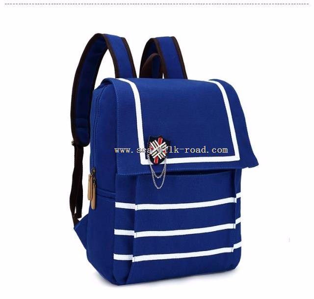 badge stripe backpack