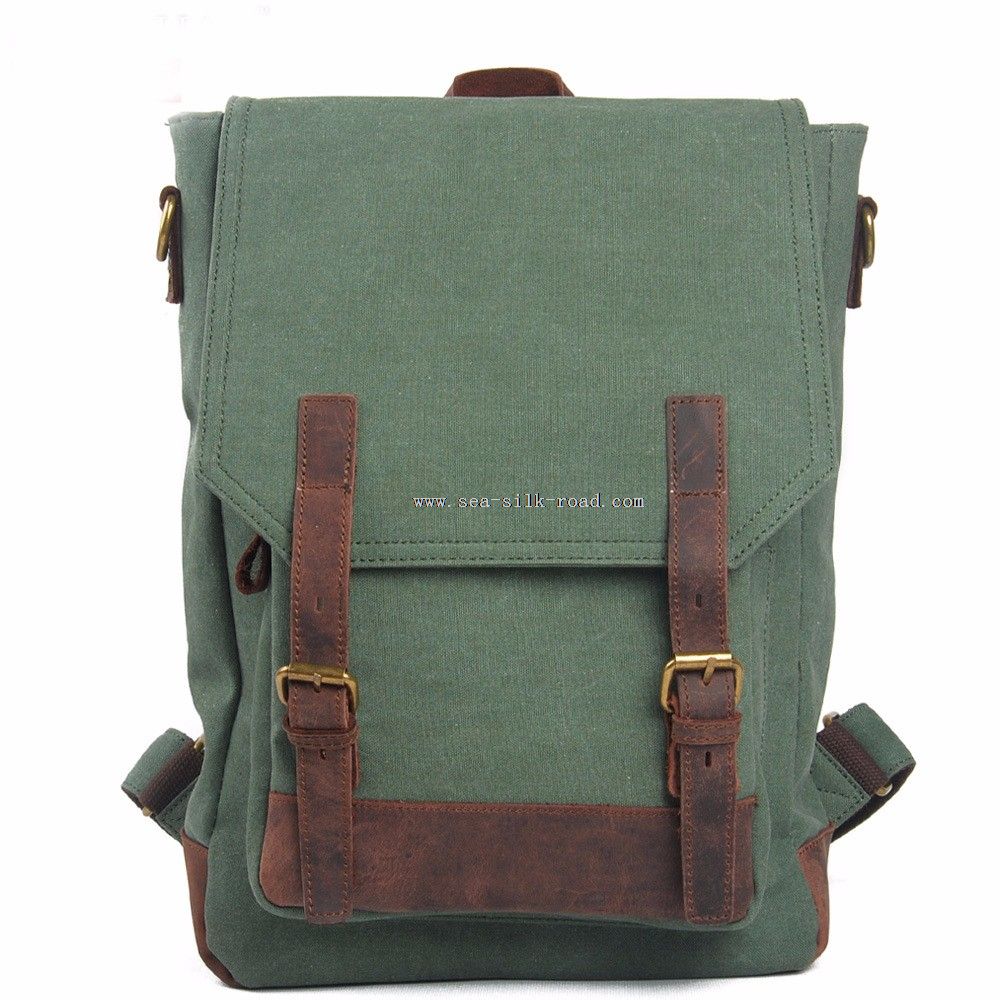 canvas backpack school student bag