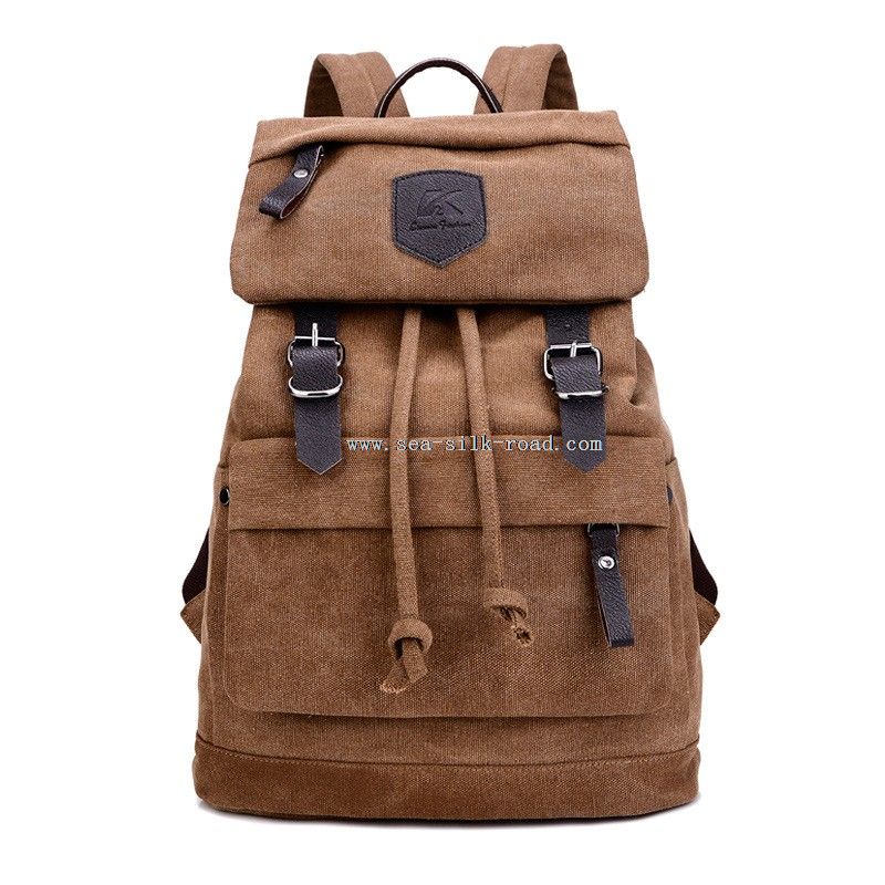 Canvas Backpack With Drawstring