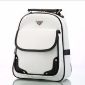 white leather backpack images