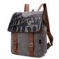 Canvas Backpack With Printed Flap small picture