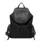 Moda nylon negro mochila con remaches small picture
