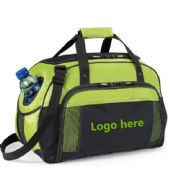 600D Polyester Sports Duffle Bag With Bottle Pouch images