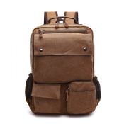 Canvas Backpack For Men With Side Mesh Pockets images