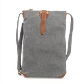 Grey Messenger Bag with PU Shoulder Strap images