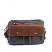 messenger bag leather canvas material images