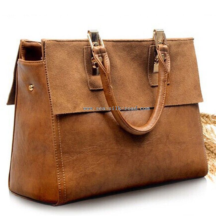 Female leather handbag