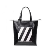 Unisex tote PU hand bag images