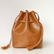 Vintage Genuine Cow Leather Bucket Bags images