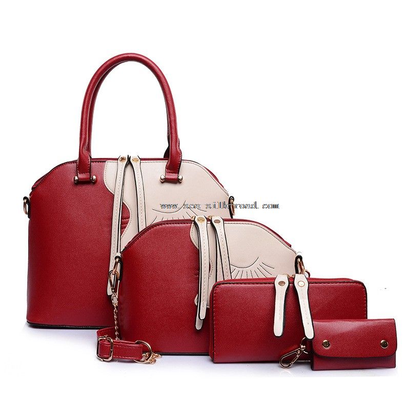 Pu Handbags 4 Sets