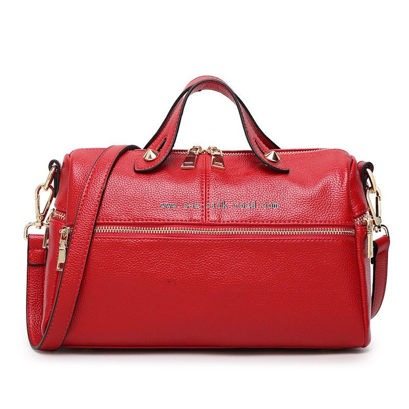 Pu Ladies Boston Bags