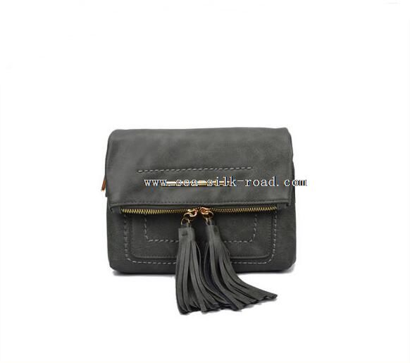 Soft PU tassels bag