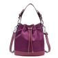 Sac seau en nylon avec bandoulière Pu et cordon small picture