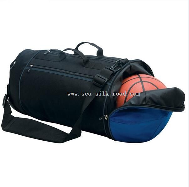 Sport Duffle Bag med Basketball kupé