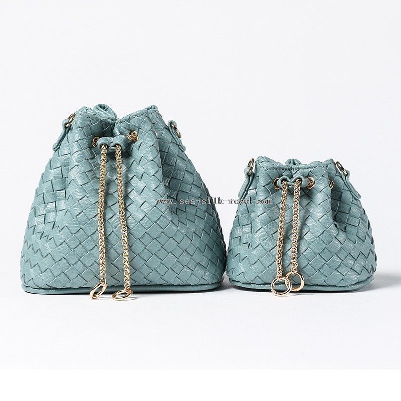 Woven Pu Handbag