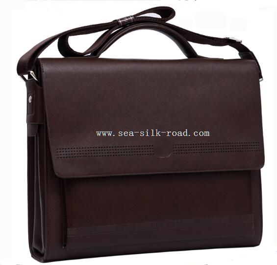 cowhide leather sling crossbody mens briefcase