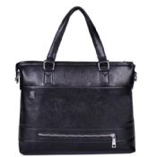Leather Men Briefcase with Logo images
