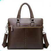 PU leather material briefcase images
