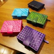 weave leather money clip wallet images