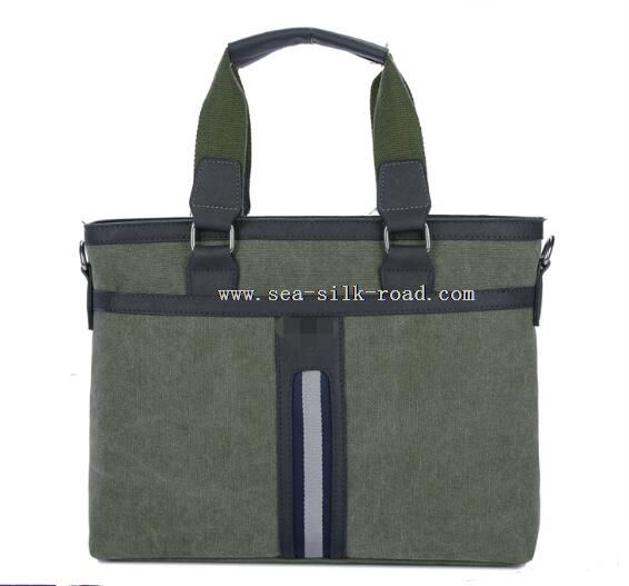 Men Shoulder Canvas Briefcase