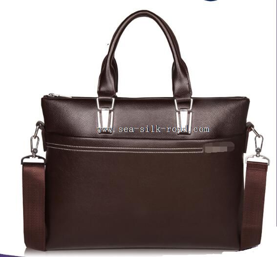 PU Cheap Leather Men Briefcase