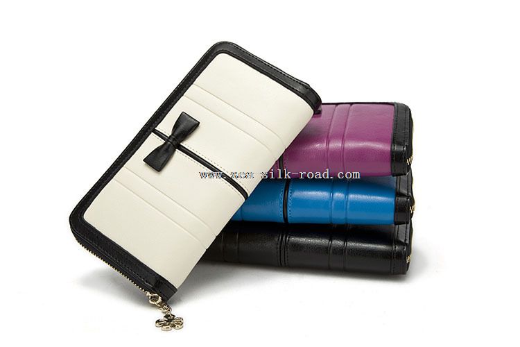 portefeuille en cuir Vintage