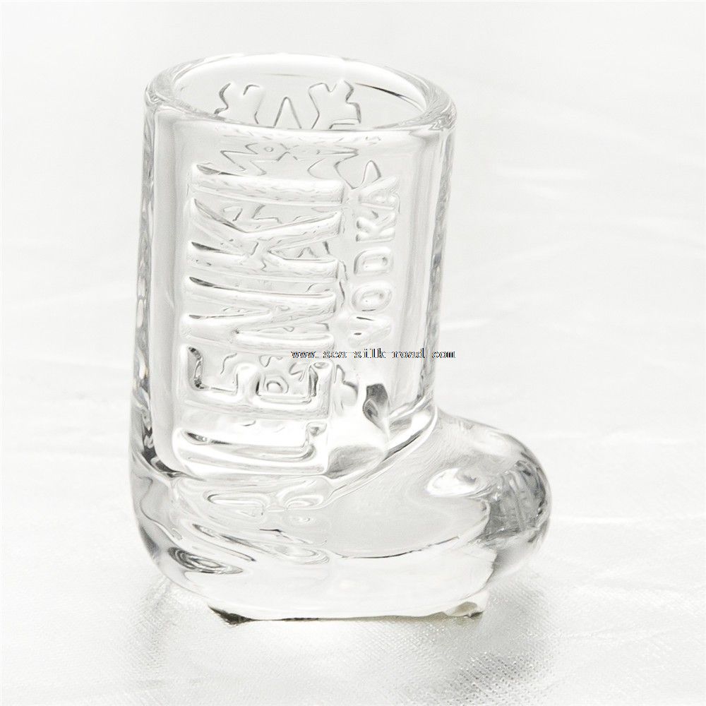 25ml shoe shape mini wine shot glass