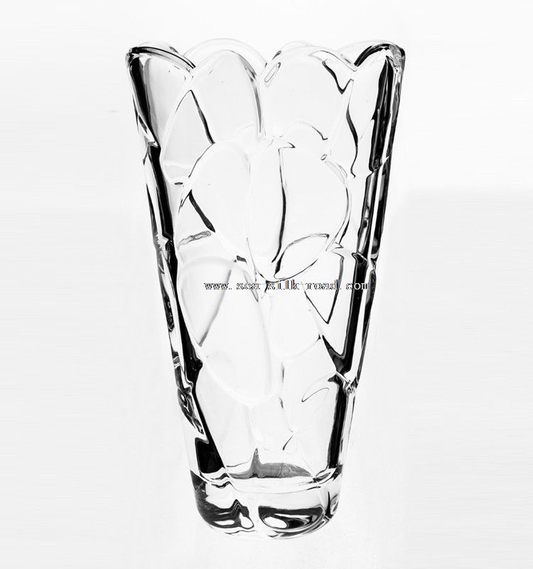 clear glass vase